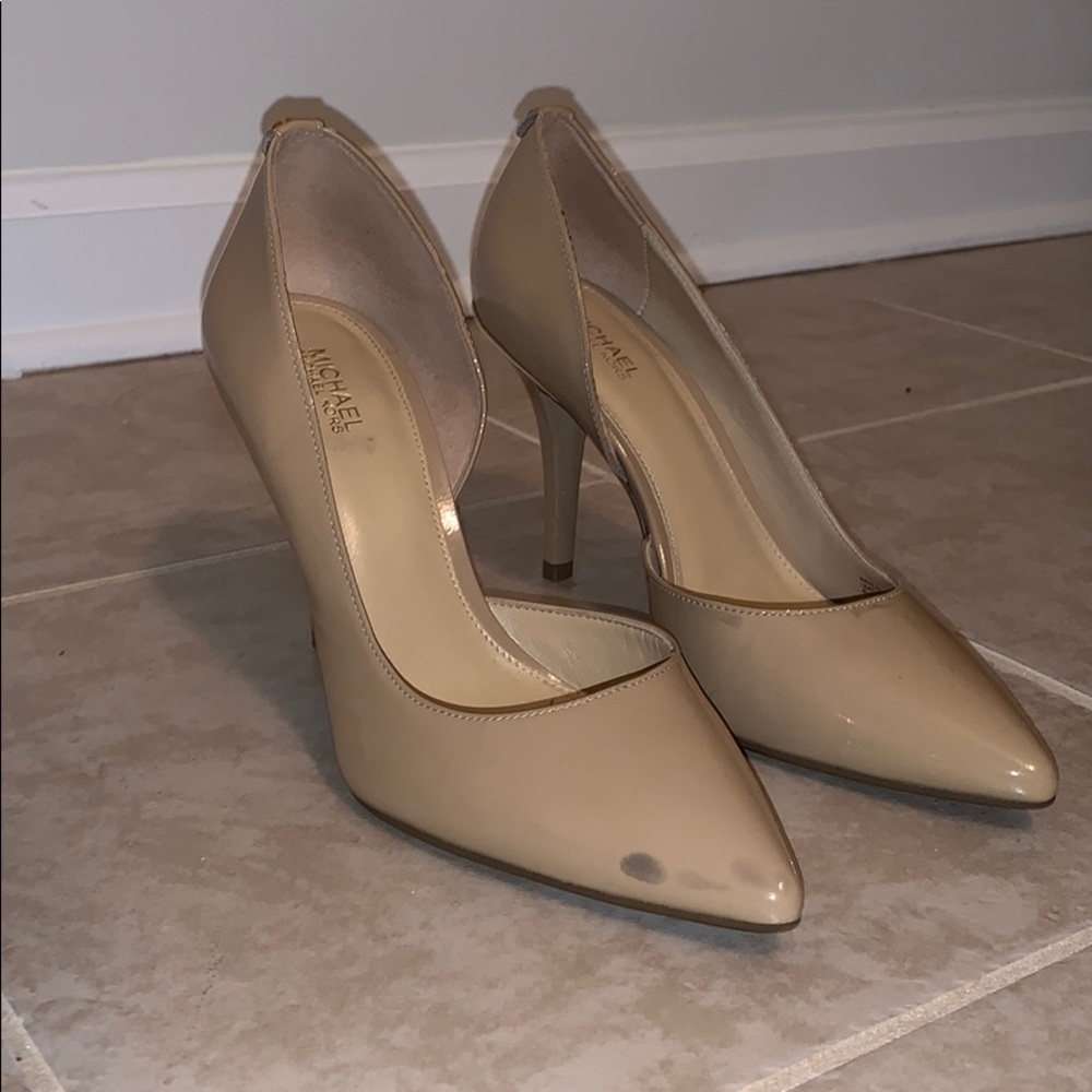 Nude Point toe heels